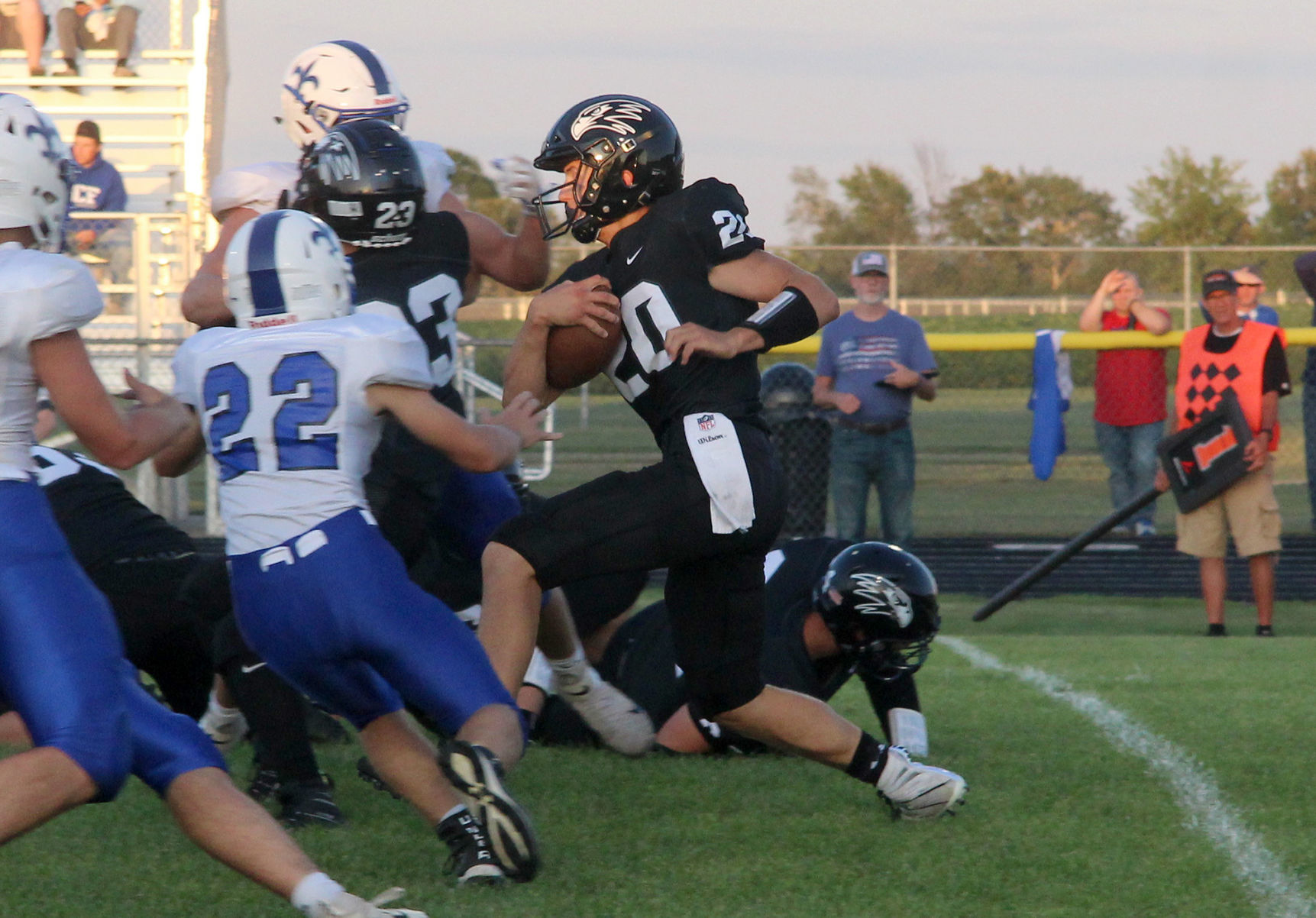Saint Croix Falls at Bloomer football 8-23-19
